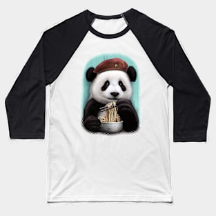 PANDA EAT NOODLE Baseball T-Shirt